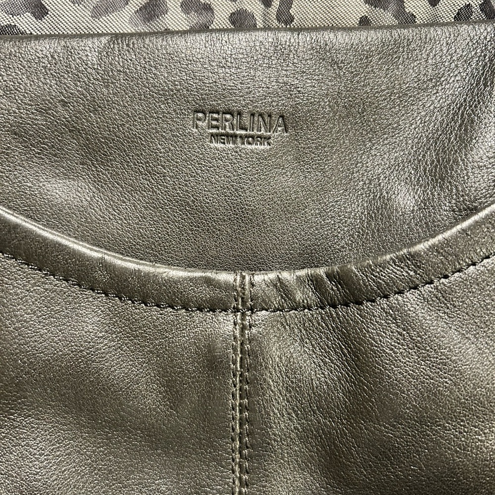 Perlina New York Black Leather Bag